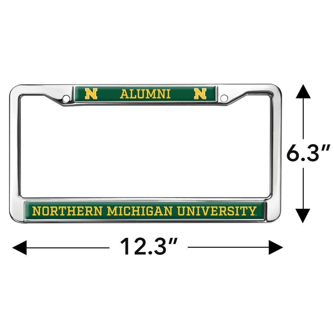 GRAPHICS & MORE Northern Michigan University Alumni Metal License Plate Frame - Full Size, Wildcats Color