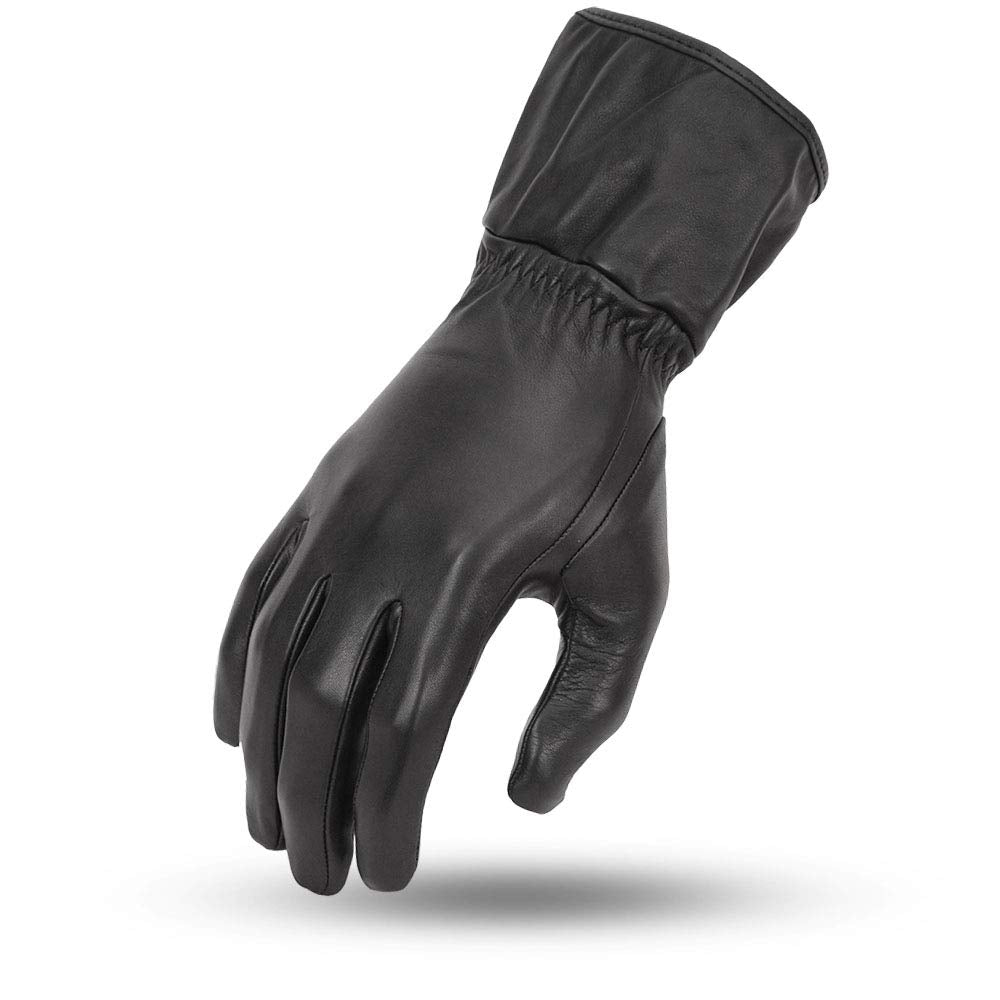 First Mfg Co - Aero - Women'S Motorcycle Biker Riding Black Leather Gloves - Large - Insulated