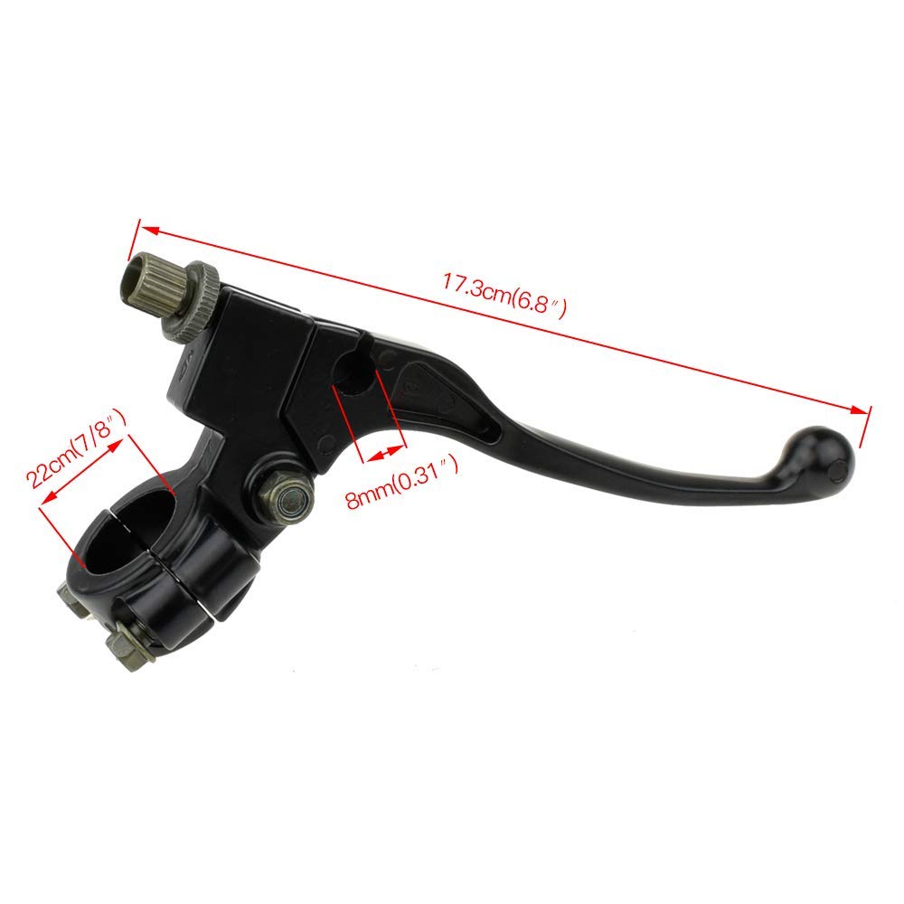 Hiaors 7/8 Inch Handlebar Left Clutch Lever And Clutch Cable With Adjuster For 50Cc 70Cc 90Cc 110 Cc 125Cc Yamaha Kawasaki Suzuk