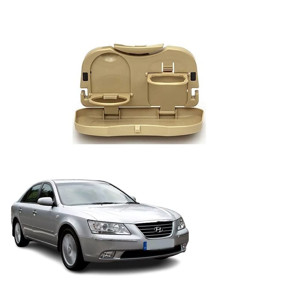 Stylish Foldable Compact Car Back Seat Tray for Food/ Drinks/ Cup/ Bottle Holder Universal Pack of 1 Suitable for Hyundai Sonata