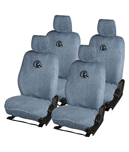 Gursudarshan GS Grey Cotton Towel Car Seat Cover for Maruti Suzuki Swift Dzire (Old)