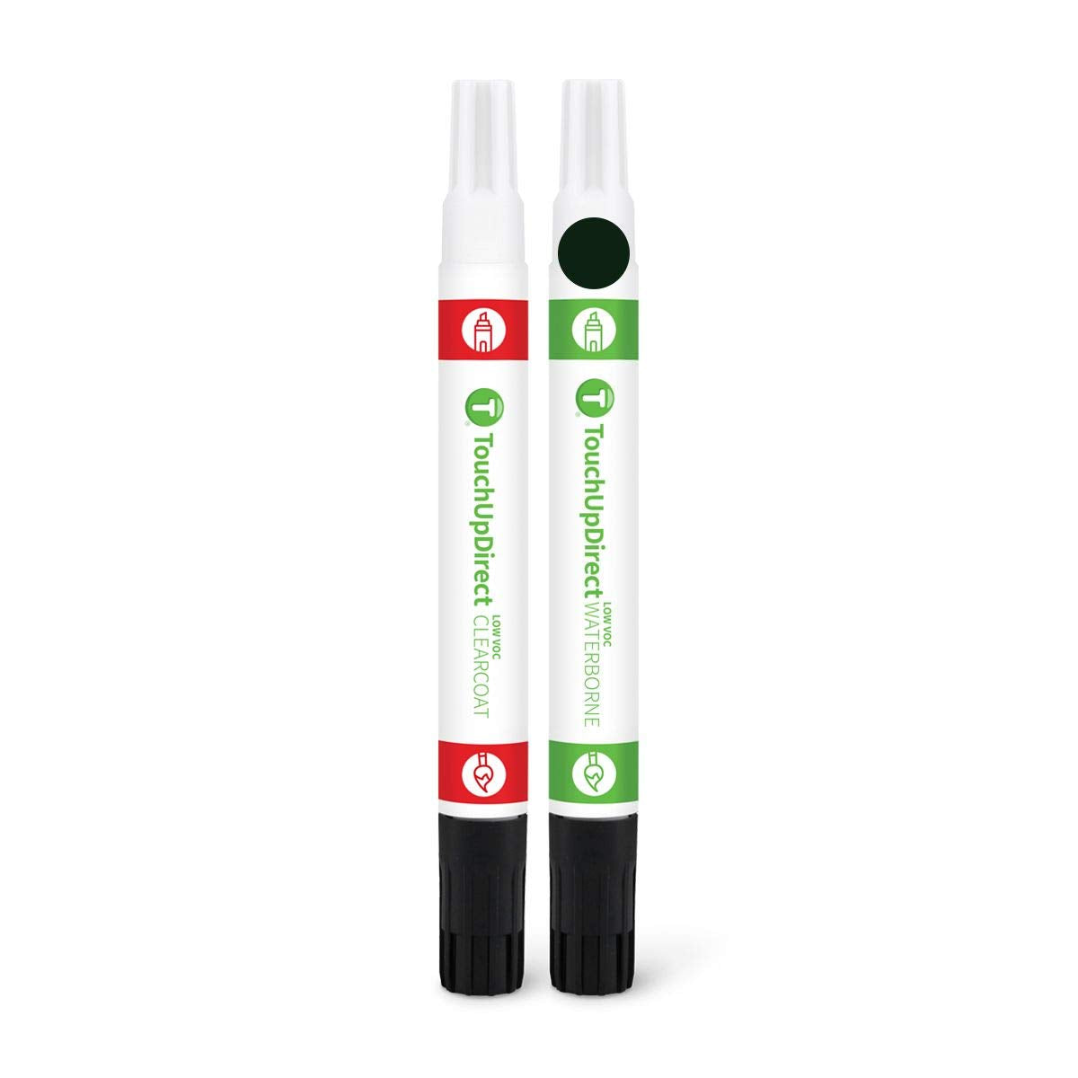 TouchUpDirect UA/UD Black Ebony Compatible with Ford Exact Match Touch Up Paint Combo - Essential Kit