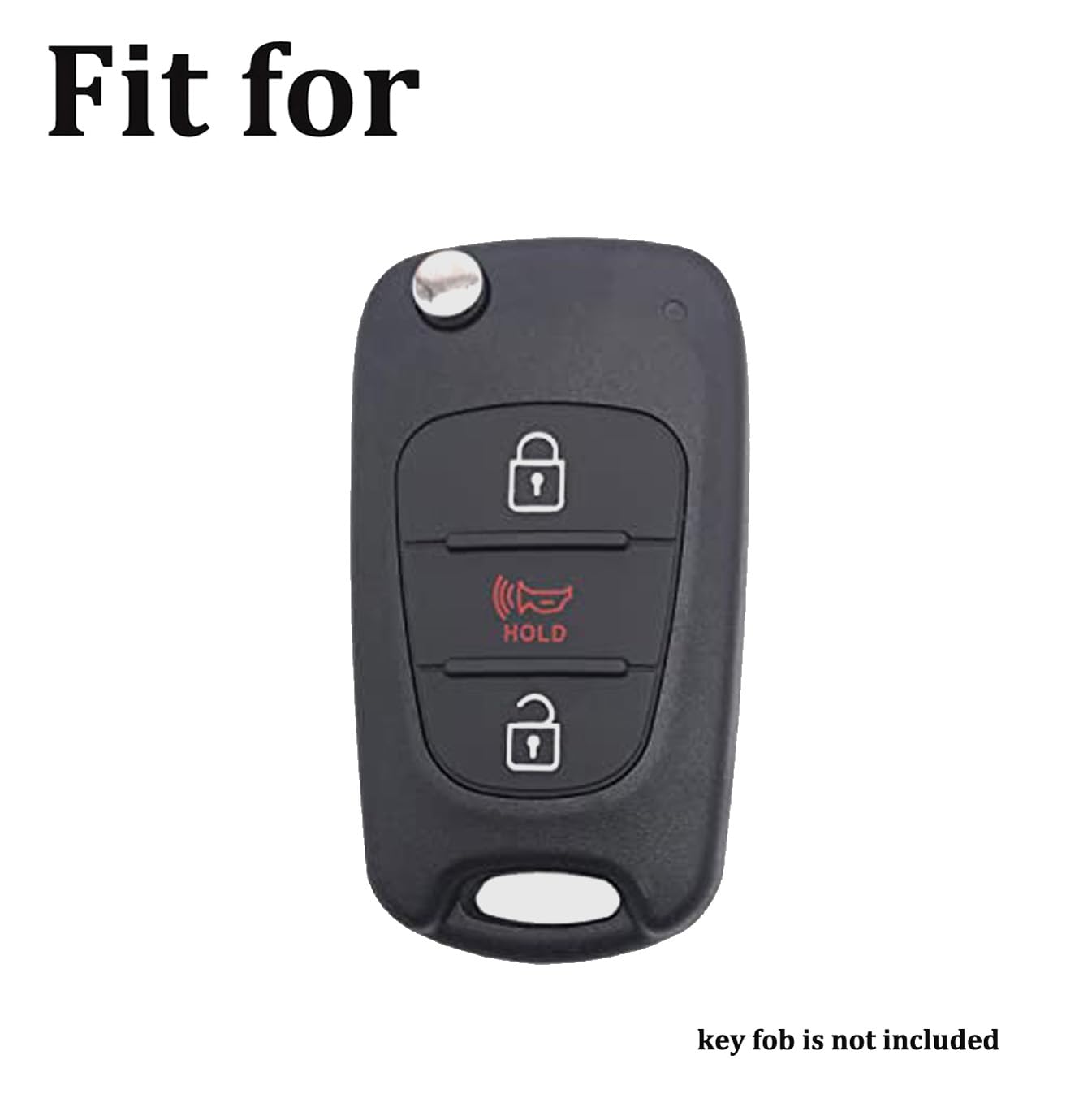 Arruweer Key Fob Cover For Kia Soft Tpu Key Fob Case Holder Protector Compatiable With 2010-2013 Kia Soul 2012-2014 Kia Rio Spor