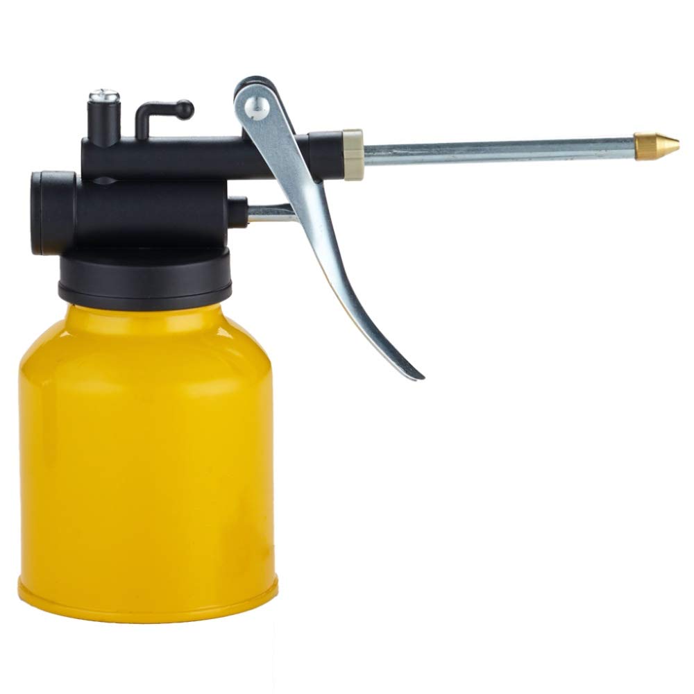 Junchi [2-Pack] Metal Yellow Pump Oil Can With 3 Spouts