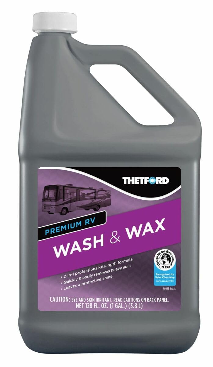 Thetford Premium Rv Wash And Wax, Detergent And Wax For Rvs / Boats / Trucks / Cars - 1 Gallon - Thetford 32517