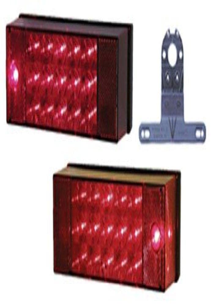 Peterson Manufacturing Peterson V947 LED Stop/Turn/Tail & Side Marker Rectangle Submersible Over 80 Kit