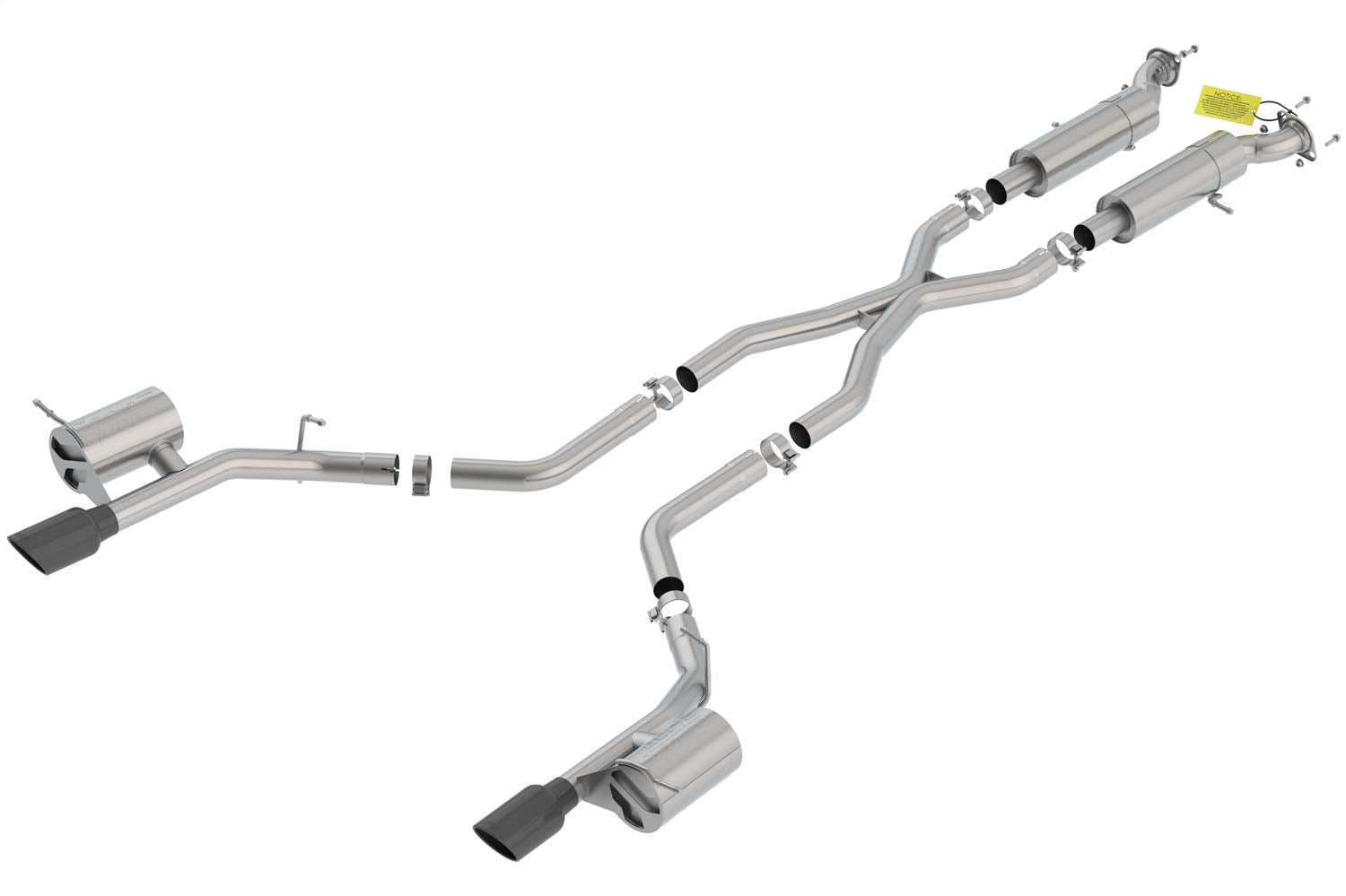 Borla - 18-20 Dodge Durango Srt 6.2L V8 2.75In S-Type Ss Catback Exhaust W/Blk Chrome Tips (140791Bc)