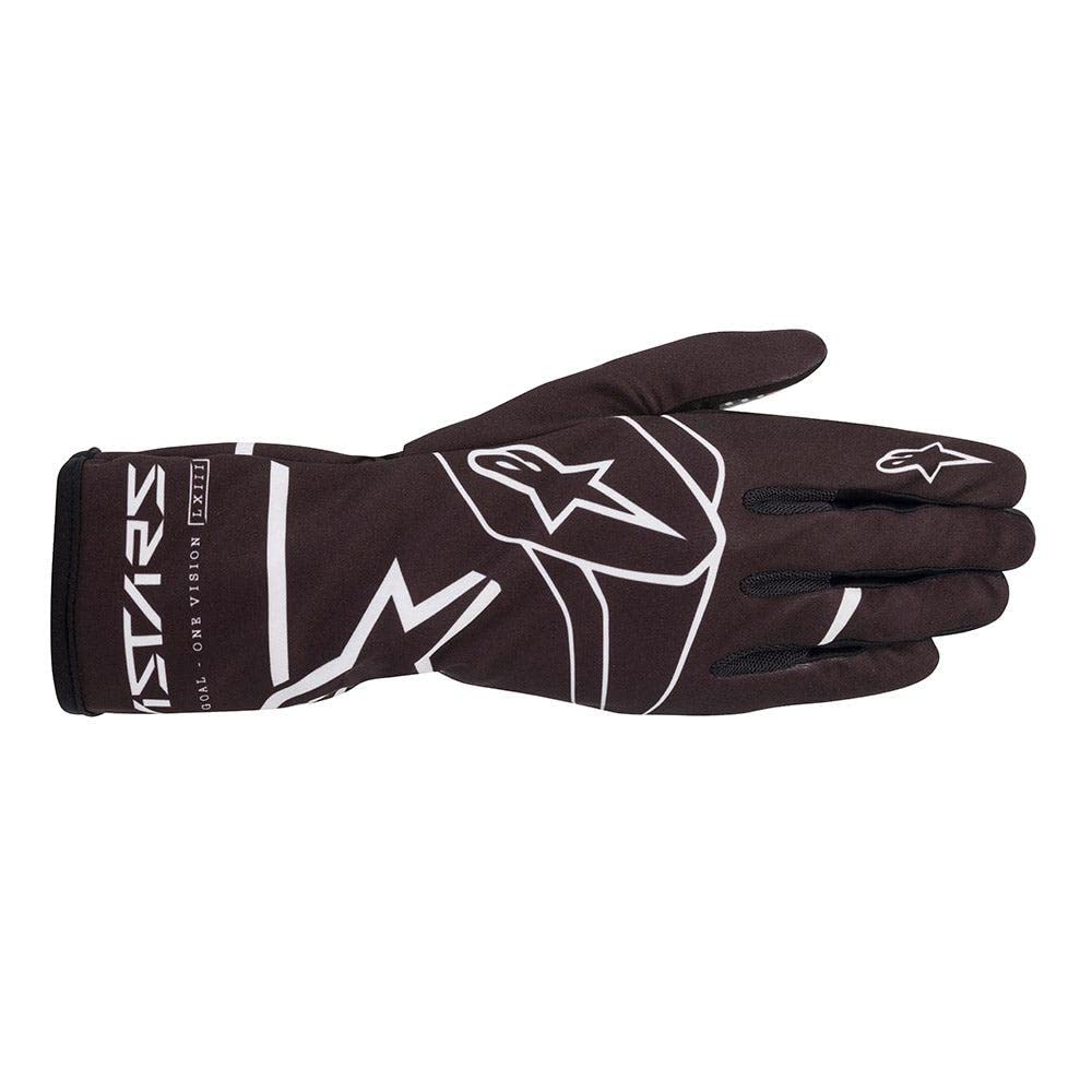 Alpinestars Tech-1 K Race S V2 Youth Karting Gloves - Size Large - Black/White (3552620-12B-L)