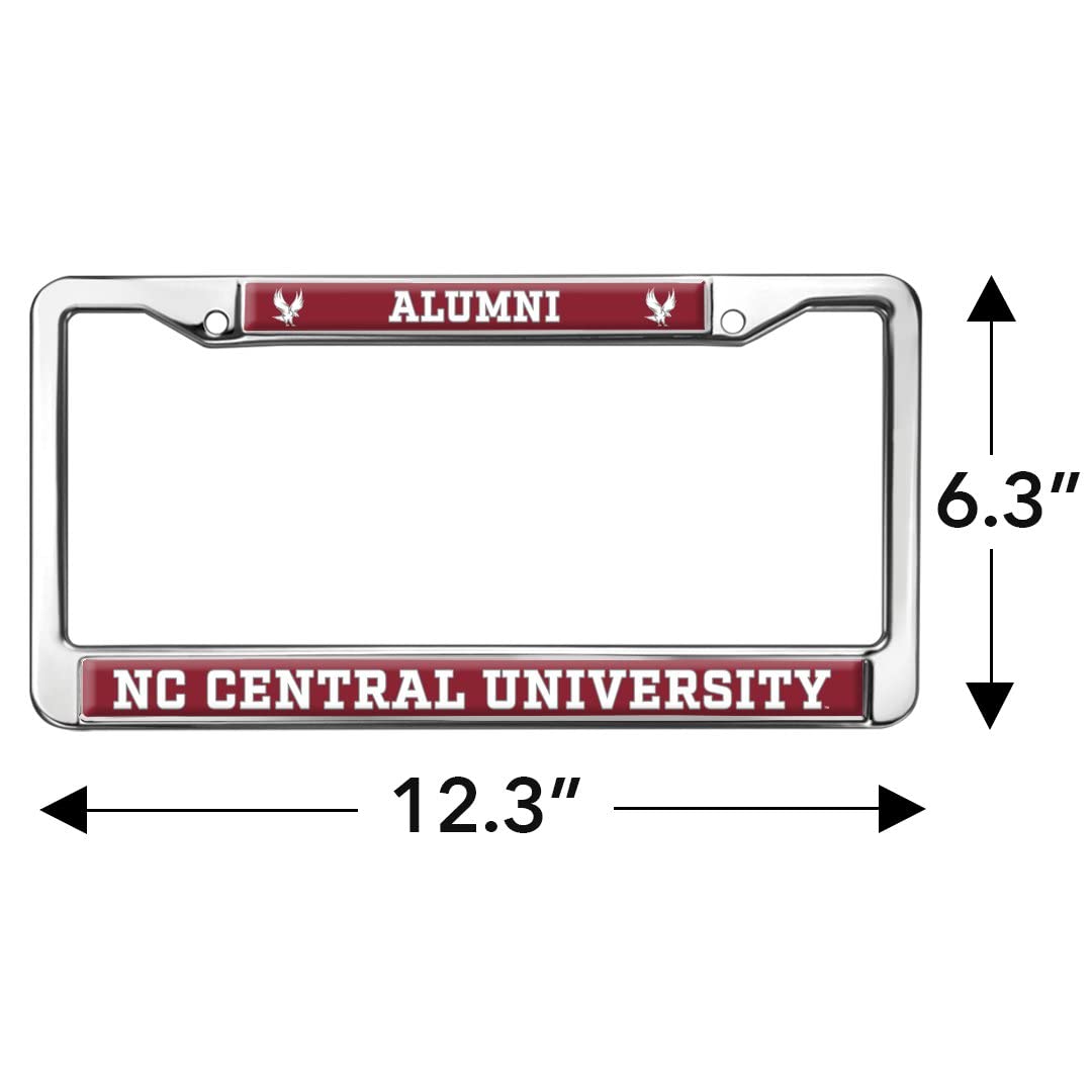 North Carolina Central Alumni Logo Full Size Standard License Plate Metal Frame