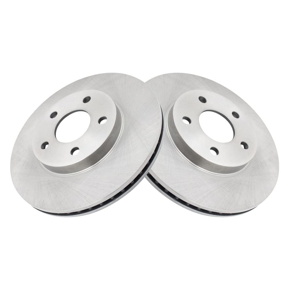 Trq Front Brake Rotors Set Vented Compatible With 2007-2010 Chevrolet Cobalt 2007-2009 Pontiac G5