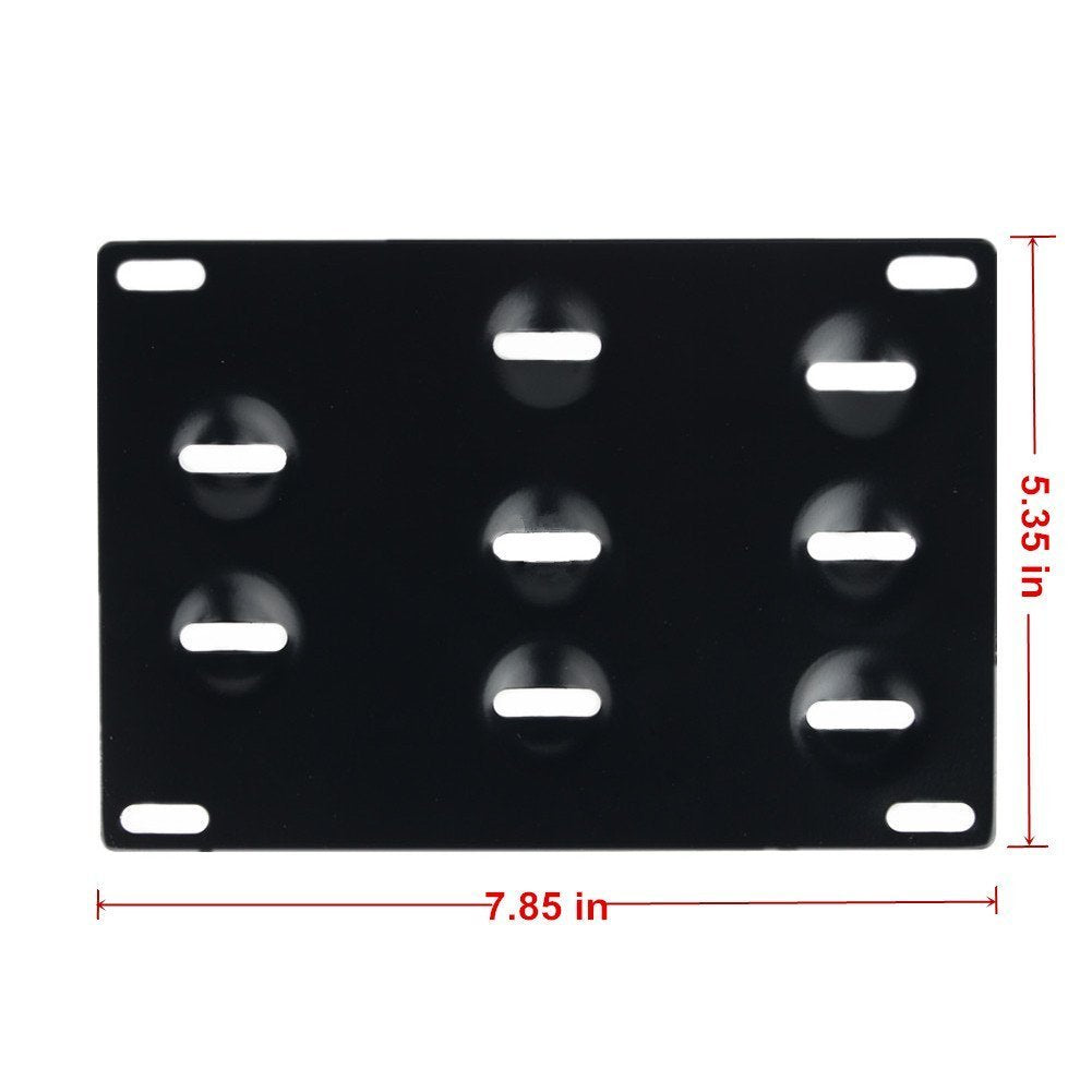 Dewhel Sport Front Bumper Tow Hook License Plate Mount Bracket Holder Bolt On for Honda S2000 AP1 AP2 FIT Acura TL