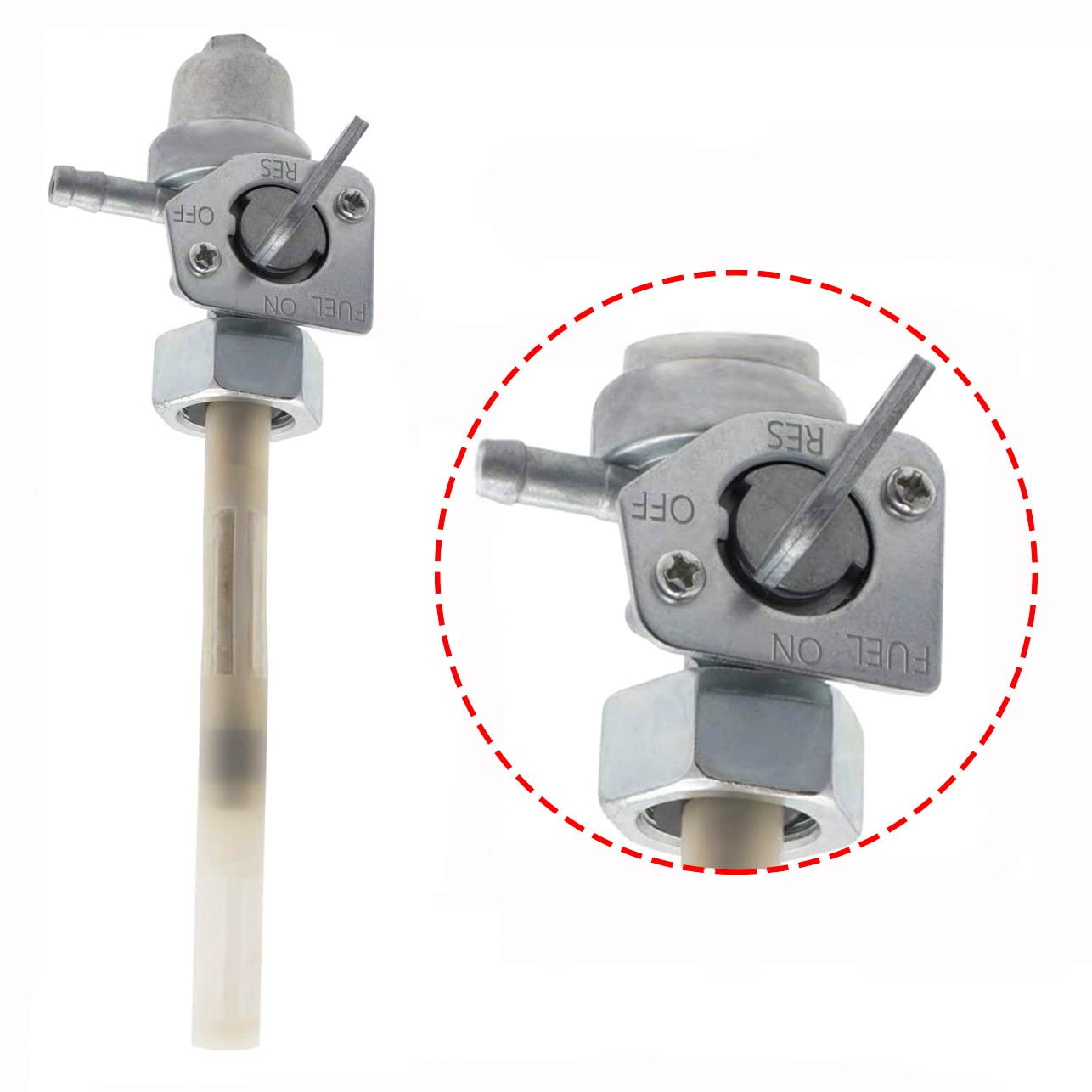 Earlyred Fuel Petcock Gas Tank Valve Shut Off Switch Compatible with Honda ATC250SX ATC250ES ATC350X TRX300 FW TRX300EX TRX250 T