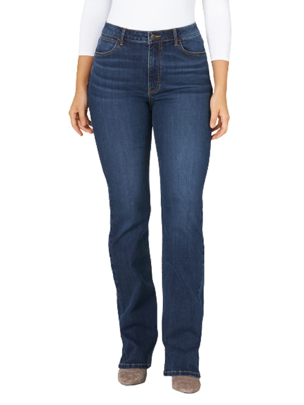 Wrangler Womens High Rise Bold Boot Jean, Stockton, 6W X 34L