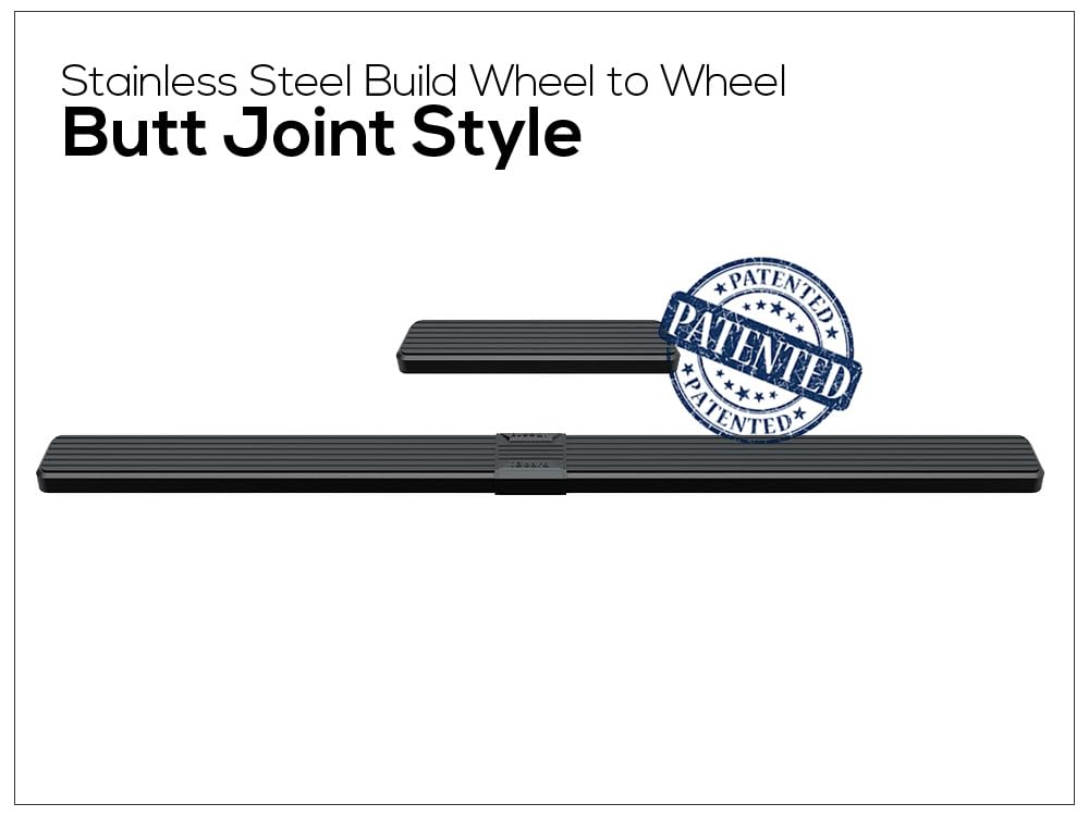 APS Running Boards (Nerf Bars Side Steps Step Bars) Compatible with Ford Econoline 1999-2014 Full Size Van 3-Door (Stainless Ste