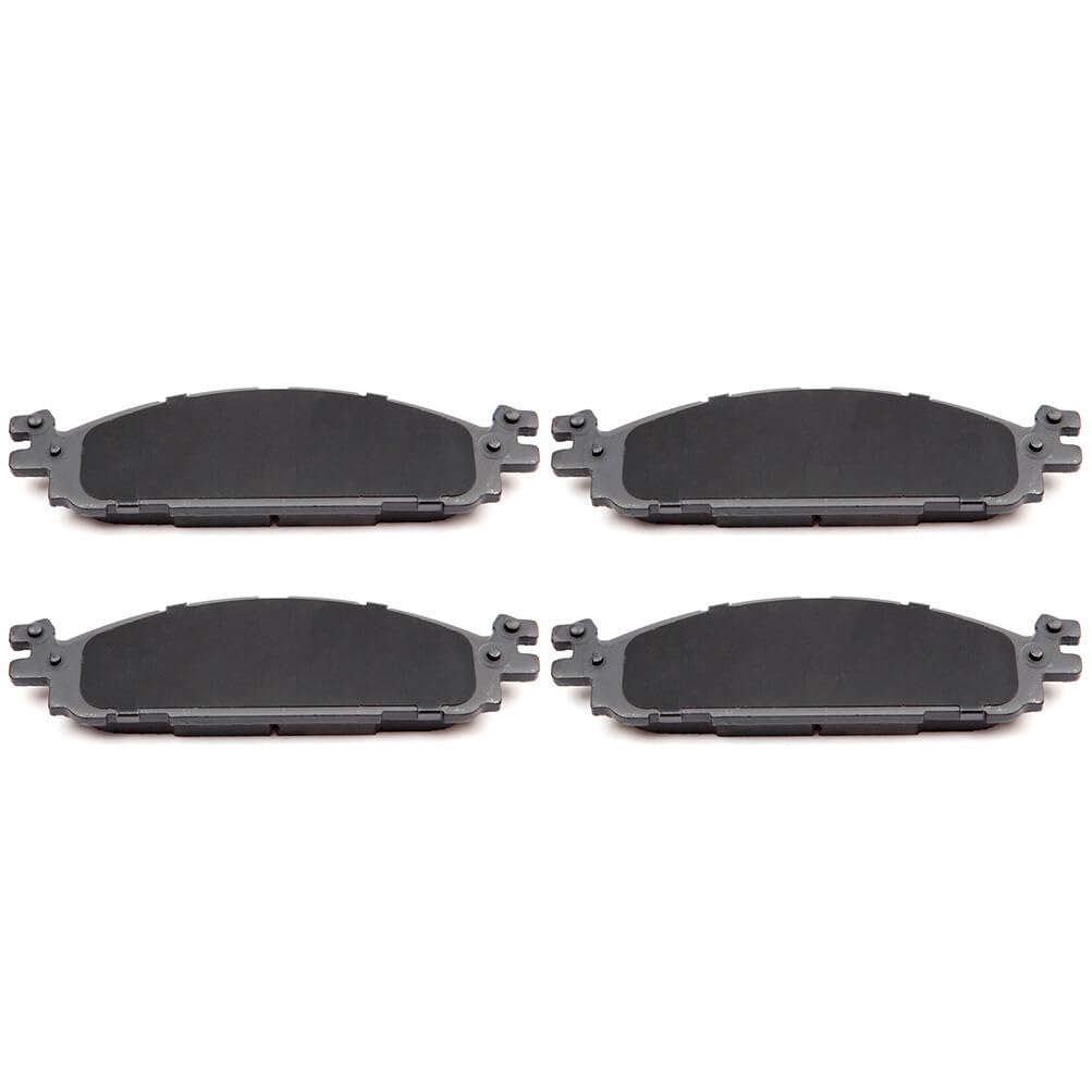 Eccpp D1508-8715 4Pcs Front Ceramic Brake Pads - Fit For Ford Explorer 2011-2019, Flex 2009-2019, Taurus 2010-2019, Lincoln Mks