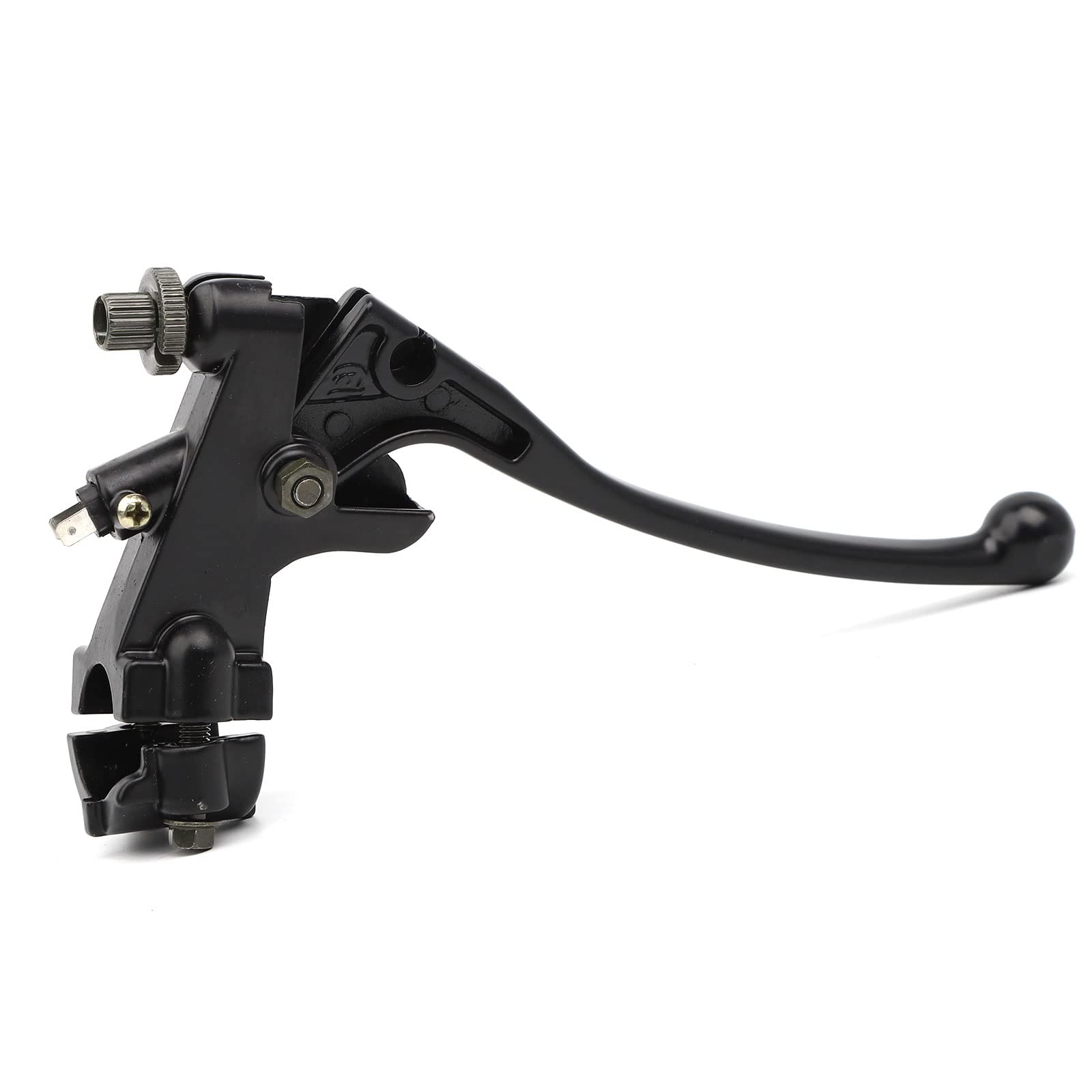 Motorcycle Levers 7/8'' Universal Black Left Brake Lever with M10 Mirror Mount Clutch Brake Handle Perch for Honda MSX125 SSR 12