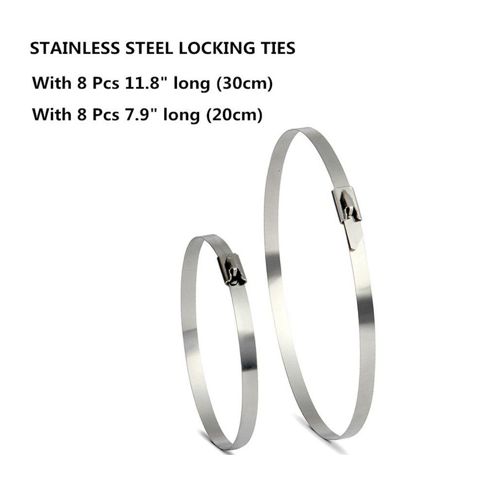 Ledaut 2'' X 50' Titanium Exhaust Heat Wrap Roll For Motorcycle Fiberglass Heat Shield Tape With Stainless Ties