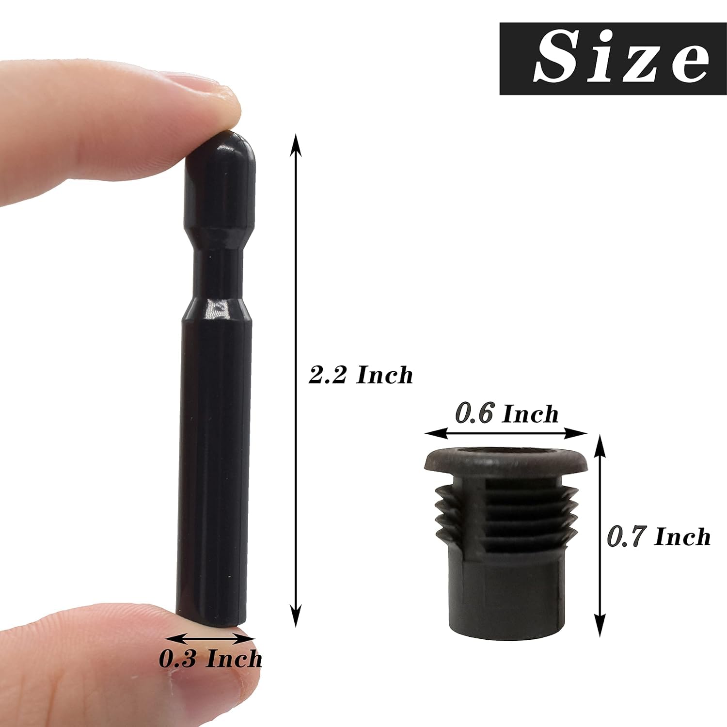 Rldym 1PCS Door Lock Pull Knob Control Post Pin with 1PCS Cover FODZ-5421850-A for Ford F-150 2004-2013, for Explorer 1991-1996,