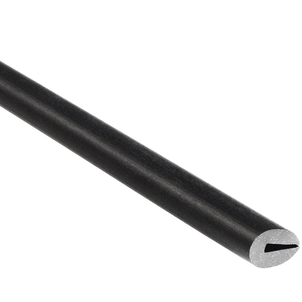Trim-Lok Rubber Edge Trim'' Fits 1/16'' Edge, 5/16'' Leg Length, 25'' Length, Black'' Flexible Neoprene Edge Protector For Sharp