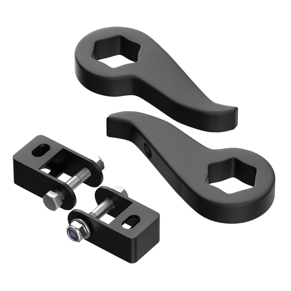 1-3 Torsion Bars Key Compatible With 2011-2019 Silverado Gmc Sierra 2500Hd 3500Hd 4X4 With Shock Extender Brackets, Adjustable 1 To 3 Inch Forged Suspension Leveling Lift Kits