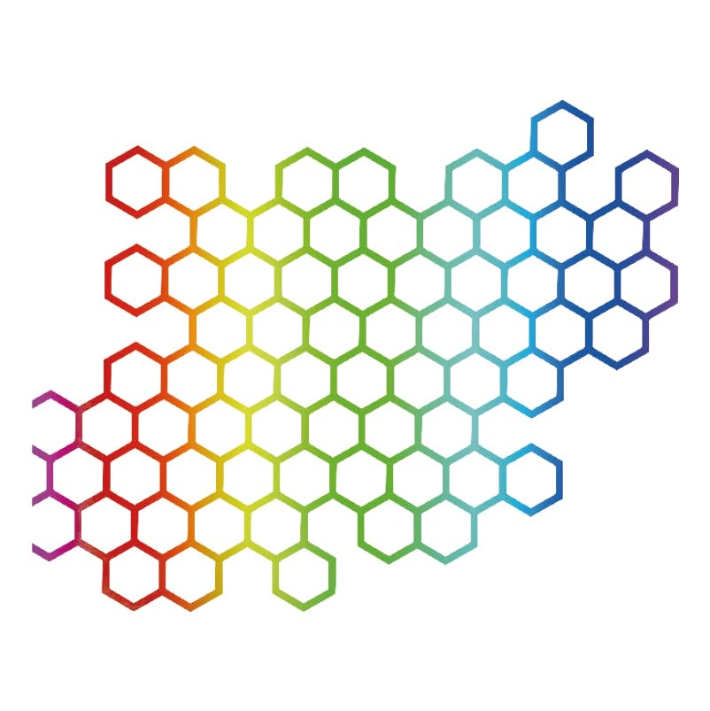 JSCARLIFE Honeycomb Hexagon Pattern Car Sticker, Self-Adhesive Vinyl Graphics Decals for Car/Truck, Universal Car Hood Body Side