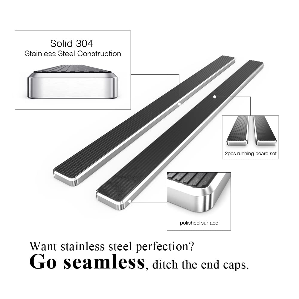 Aps Running Boards 5 Inches Compatible With Ram 1500 2019-2025 Crew Cab (Will Not Fit 2018 Previous Generation Build In 19-24) 3