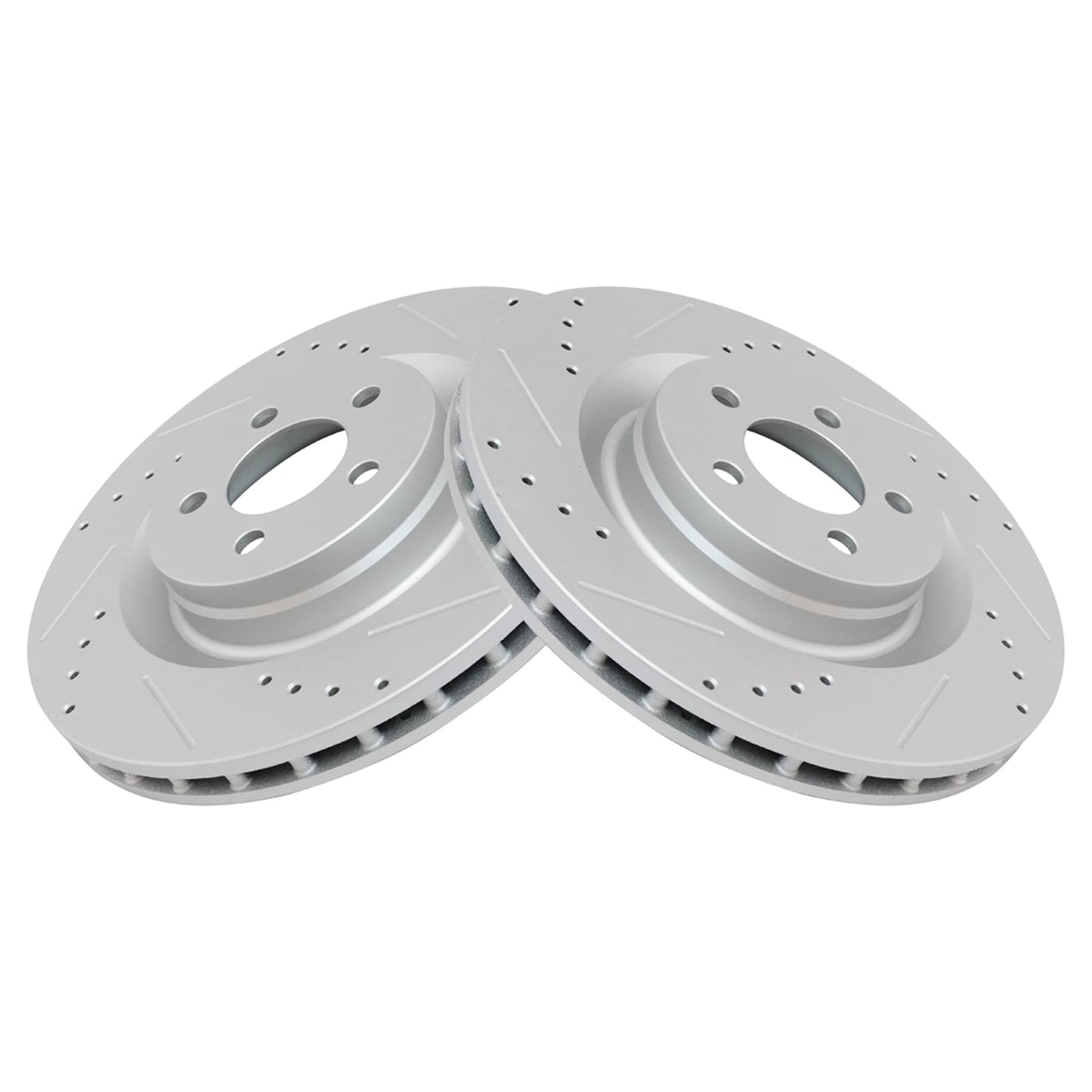 Trq Front Performance Brake Rotors Set Premium G-Coated Compatible With 2009-2014 Chrysler 300 2008-2022 Dodge Challenger 2006-2