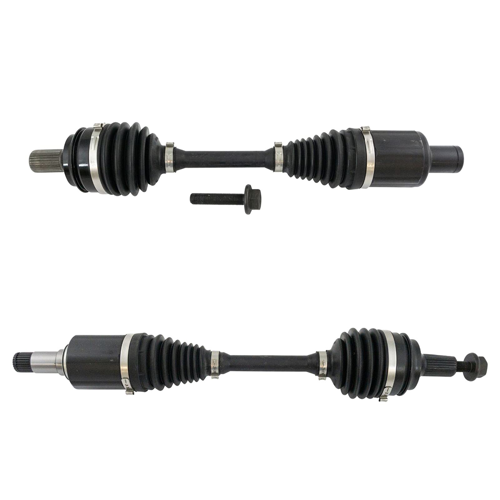 Trq Front Cv Axle Shaft Assembly Set Compatible With 2012-2013 Mercedes-Benz C250 2013-2014 C300 2012-2015 C350 2012-2014 E350 2