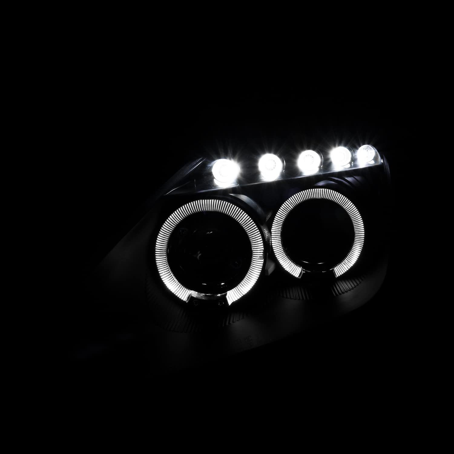 Spec-D Tuning Led Black Projector Headlights Compatible With 2000-2005 Toyota Celica, Left + Right Pair Headlamps Assembly