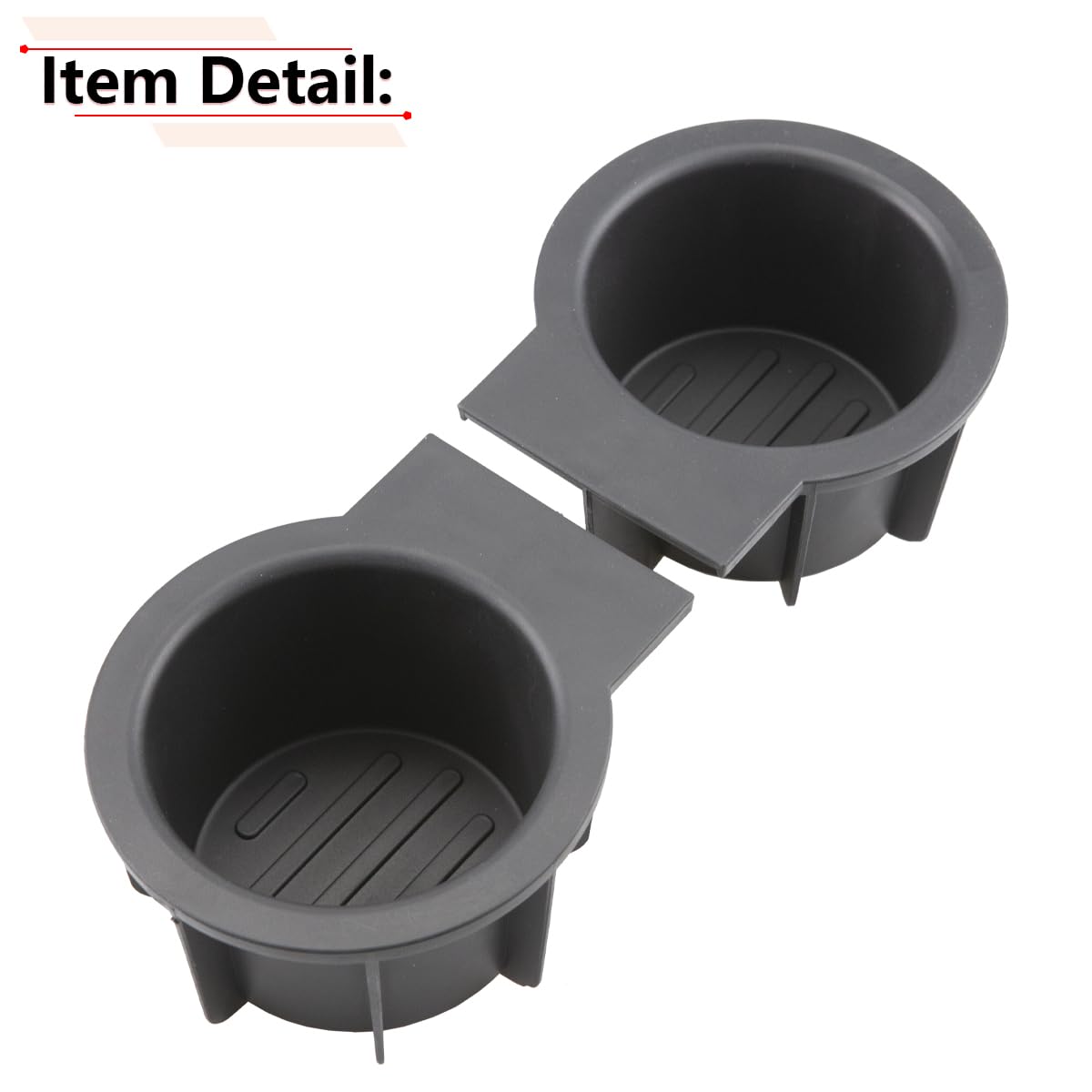 RLB-HILON 1Pair Cup Holder Insert Compatible with Ford F150 2004-2014, for Ford Expedition 2003-2006, for Lincoln Navigator 2003