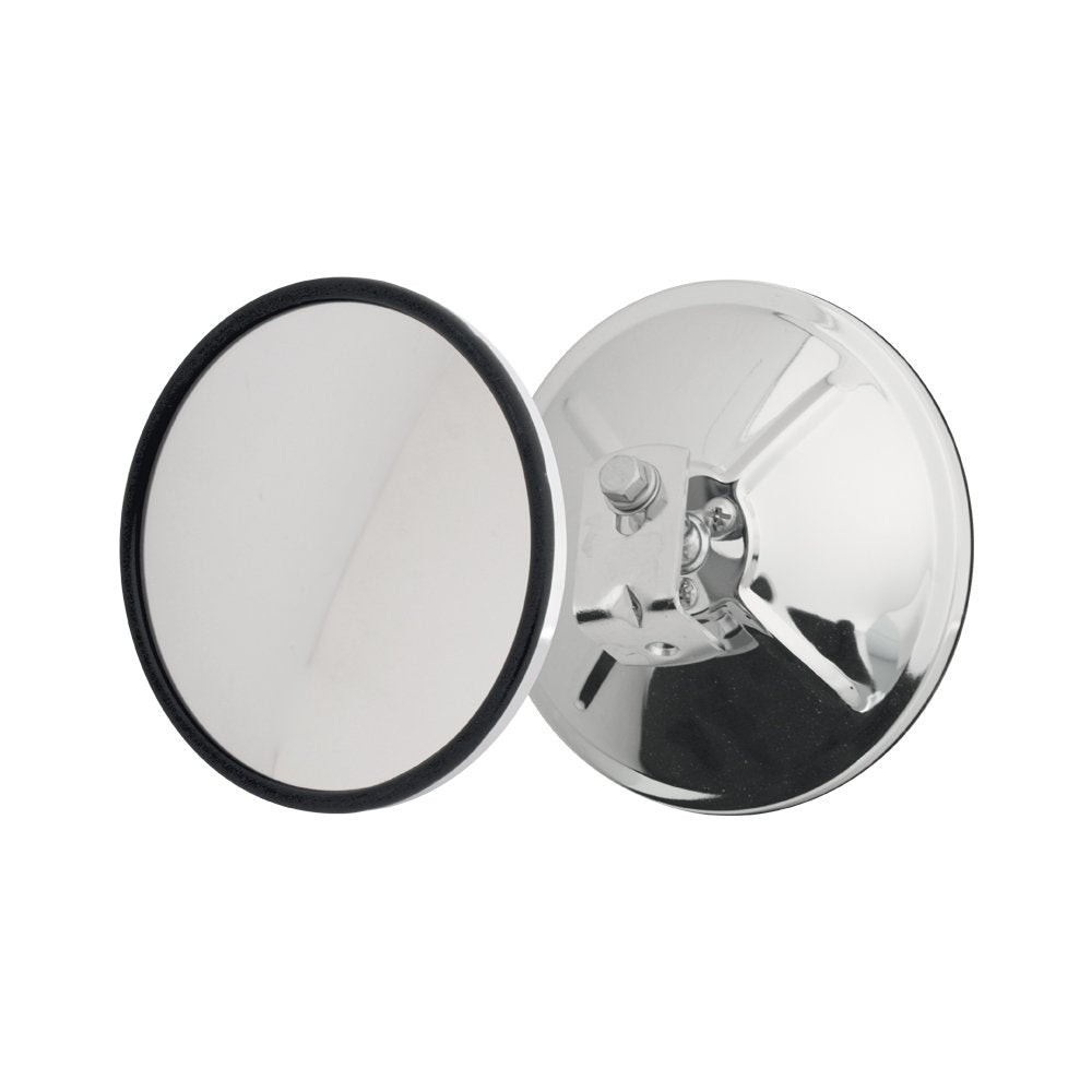 Gg Grand General 33260 Chrome 6'' Convex Blind Spot Mirror With ''L'' Bracket