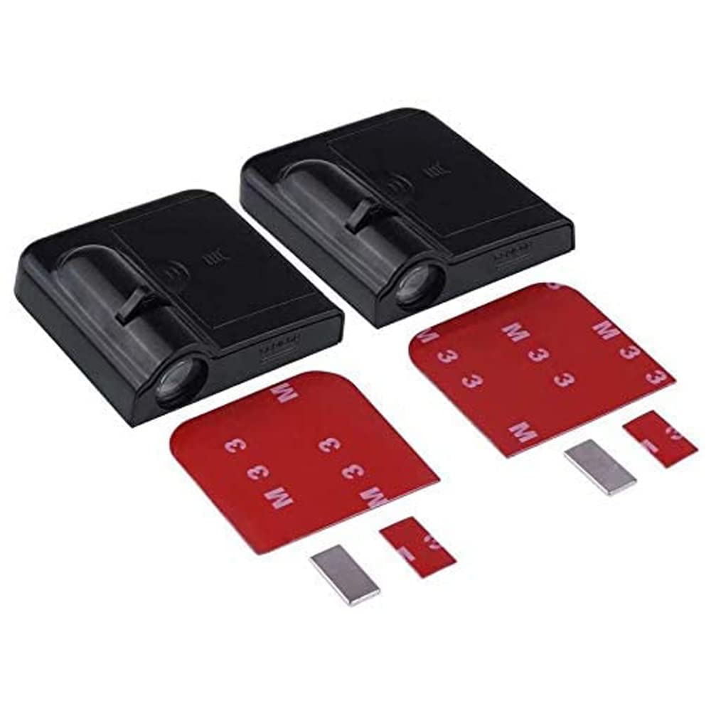 Car Door Lights Logo Projector, 2Pcs Car Door Projector Lights Welcome Courtesy Ghost Shadow Lamp Fit For All Car Models By Flyeego (Fire Horse)