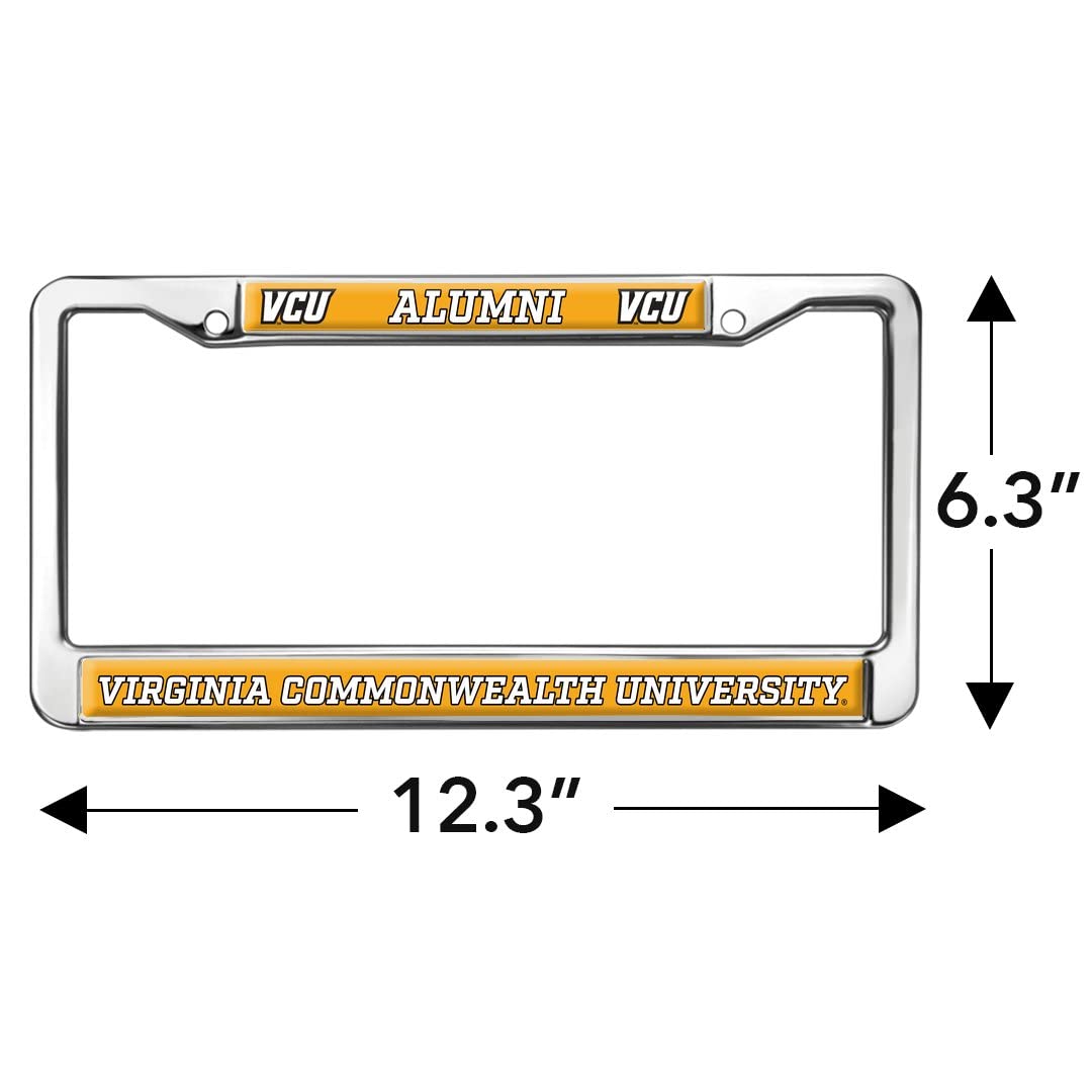 Virginia Commonwealth University Alumni Full Size Standard License Plate Metal Frame