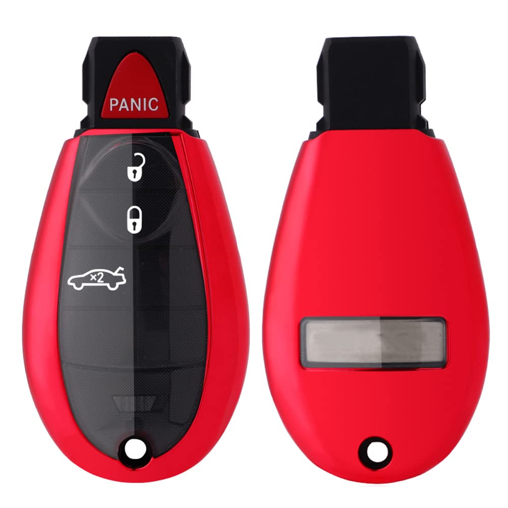 Horande TPU Protector Key Fob Cover Case fit for Dodge Ram 1500 2500 3500 GQ4-53T Grand Caravan Chrysler Town and Country Cherok