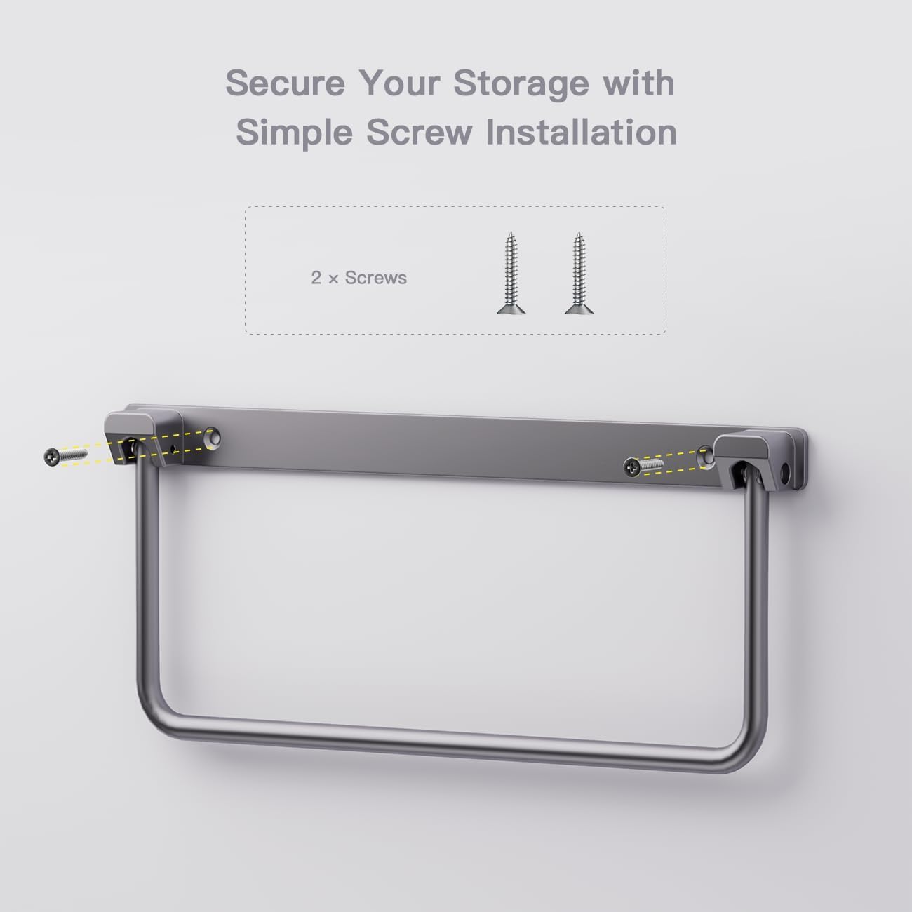 Safoner Foldable RV Shoe Rack- Aluminum Camper Shoe Organizer, Wall-Mounted Shelf, Efficient Holder and Storage Rack for Various