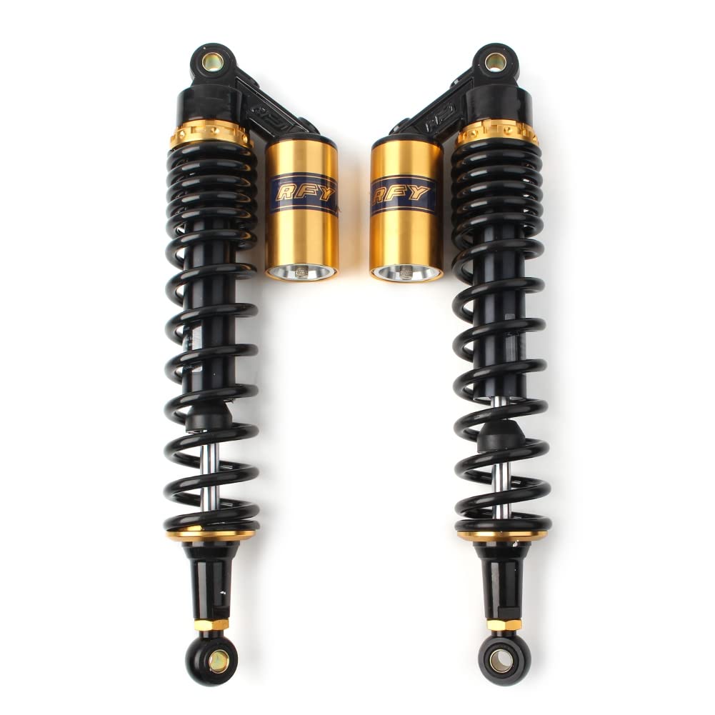 Newsmarts 2Pcs Adjustable 400Mm Motorcycle Air Shock Absorbers Universal Fit For Honda For Suzuki For Yamaha For Kawasaki Atv Go