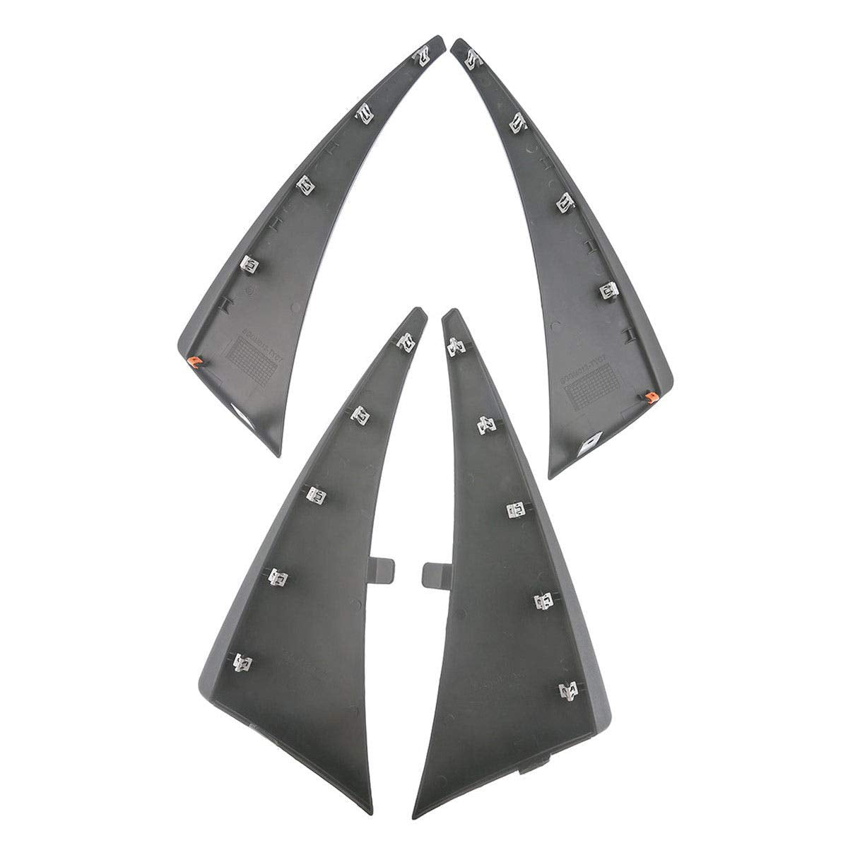 Yhtauto Mud Flaps Splash Guards Replacement For Chevrolet Corvette C7 2014-2019 Convertible Coupe, Mudguards Mudflaps Accessories For Cars Wheel Protector With Hardware Kit, Front & Rear 4Pcs Set