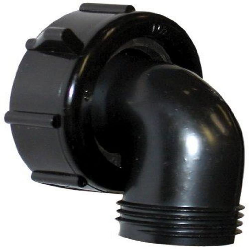 Valterra T01-0091VP Swivel Drain Connector - 90, 1-1/2 x 3/4, Black