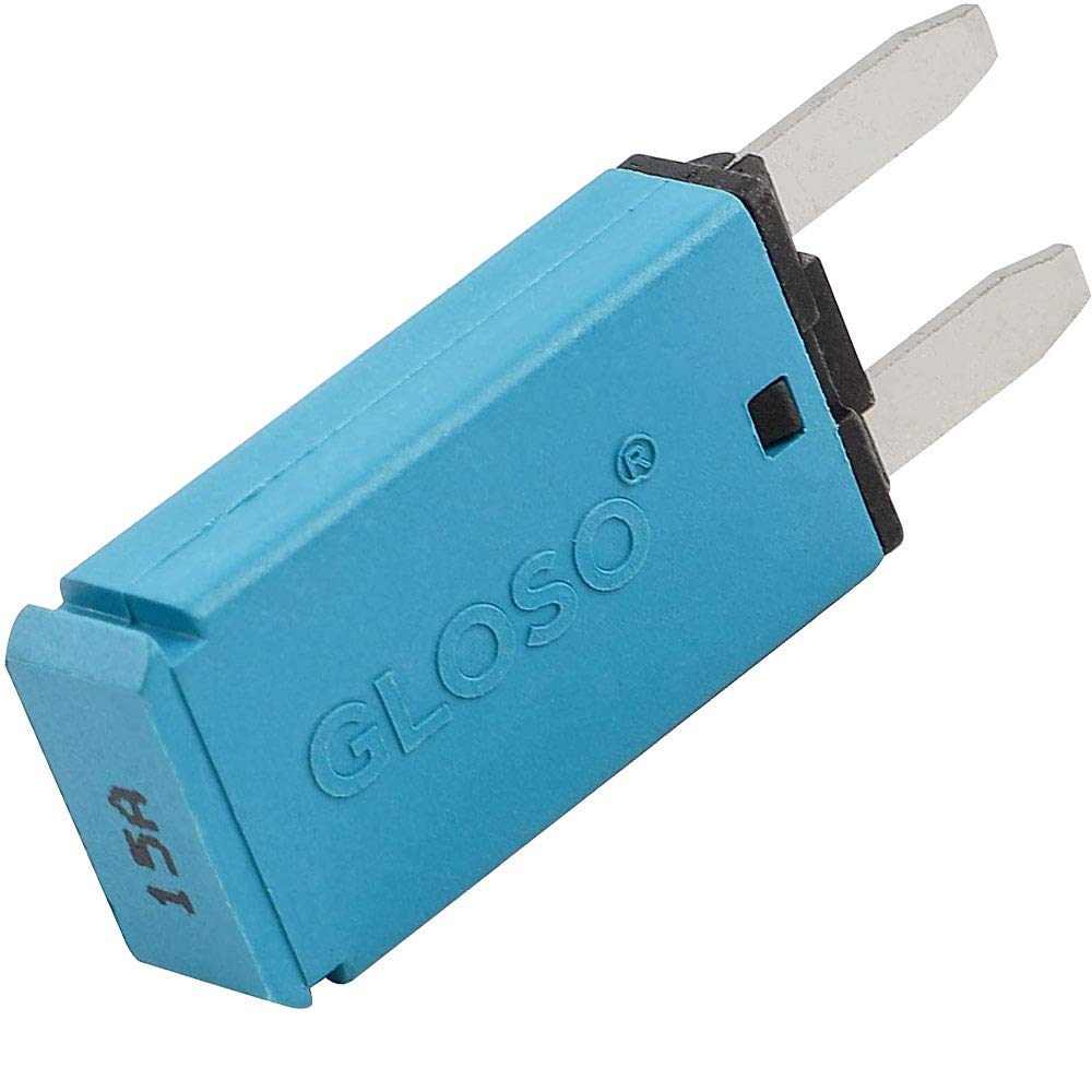 Iztor Automatic Reset Atm Mini Circuit Breaker Car Protector Blade Fuses Assortment Kit 10Pcs Dc 14V E71 T1 15 Amp