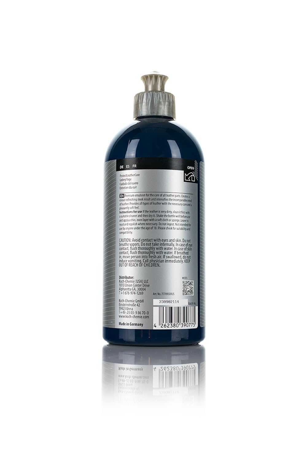 Koch-Chemie - Prosumer Line - Protect Leather Care - Leather Seat & Upholstery Cleaner - 500Ml