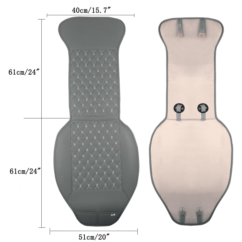 Black Panther Car Seat Cover, Luxury Car Protector, Universal Anti-Slip Driver Seat Cover With Backrest(1 Piece, Gray)