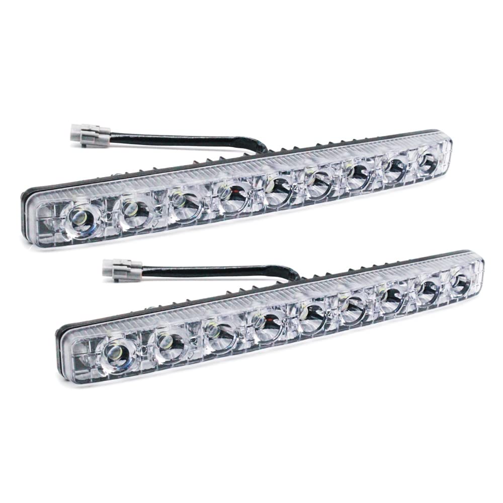Yijinsheng Car Universal Fit 9 Led High Power Led Daytime Running Lights Drl Kit Extreme Bright Spot Fog Lamp Xenon White Auto A