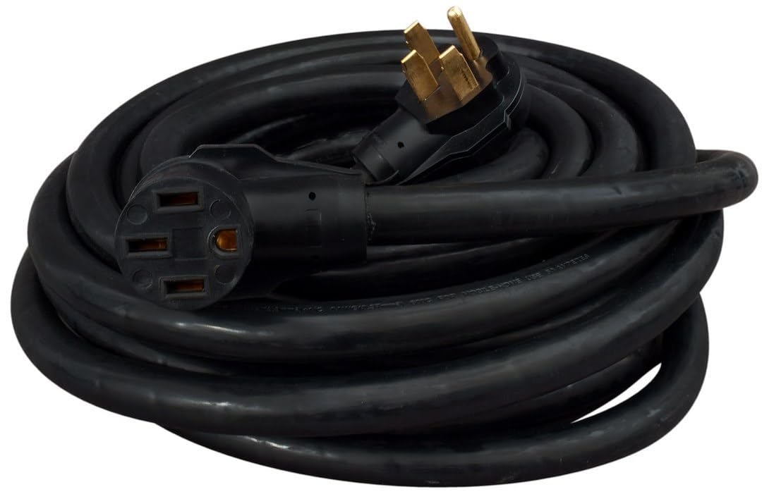 Valterra Llc A105050E 50A 50' Ext Cord, Black, Bulk