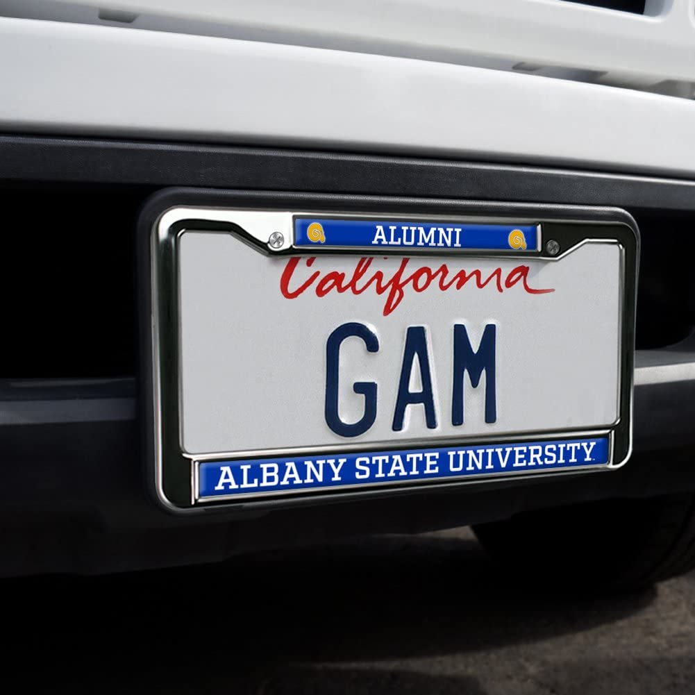 Albany State University Alumni Logo Full Size Standard License Plate Metal Frame