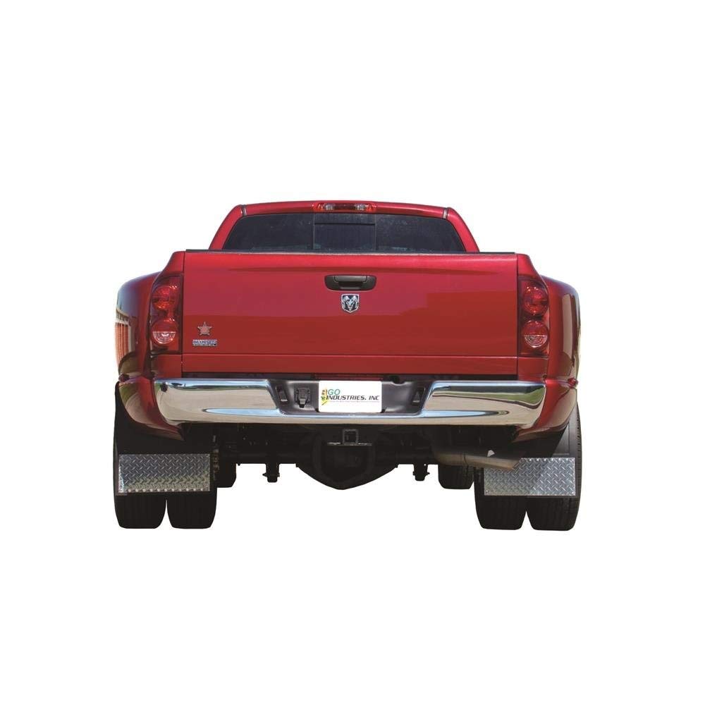 Go Industries D70764SET Dim Mud Flap Set Dge 03, Red