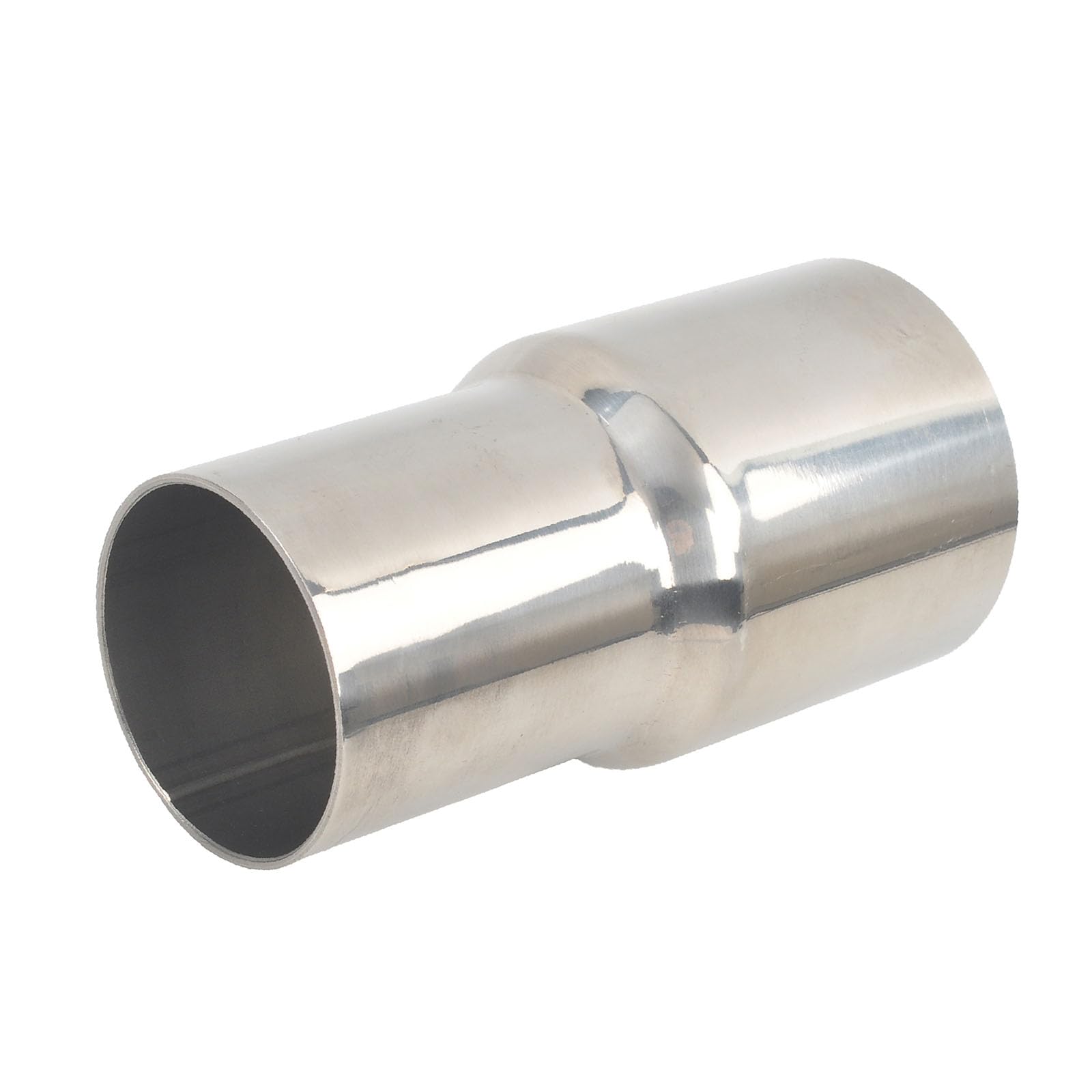 BATONECO 1.75 OD to 2 ID Exhaust Pipe Adapter Reducer - Polished Stainless Steel, 4 Length