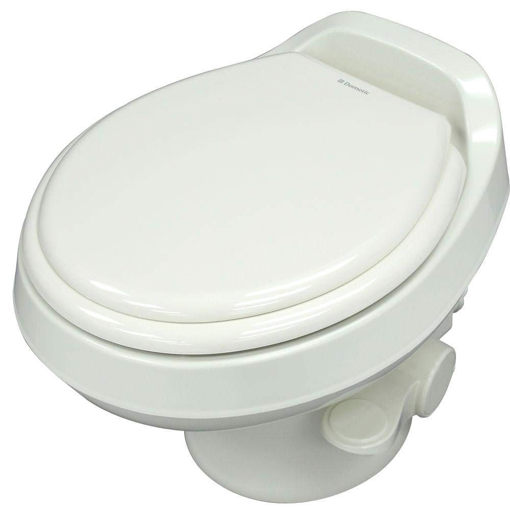 Dometic 301 Toilet Low Profile 13.5'' Height- White, 301-Ss/Rt/White, Full Size Residential Style, Clean And Watertight Triple J