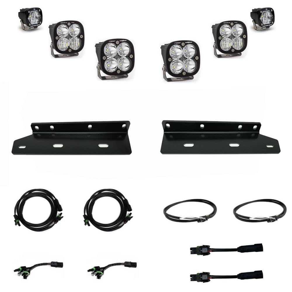 Baja Design Squadron Unlimited/S1 Fog Pocket Kit - (Multi-Pattern; Clear)