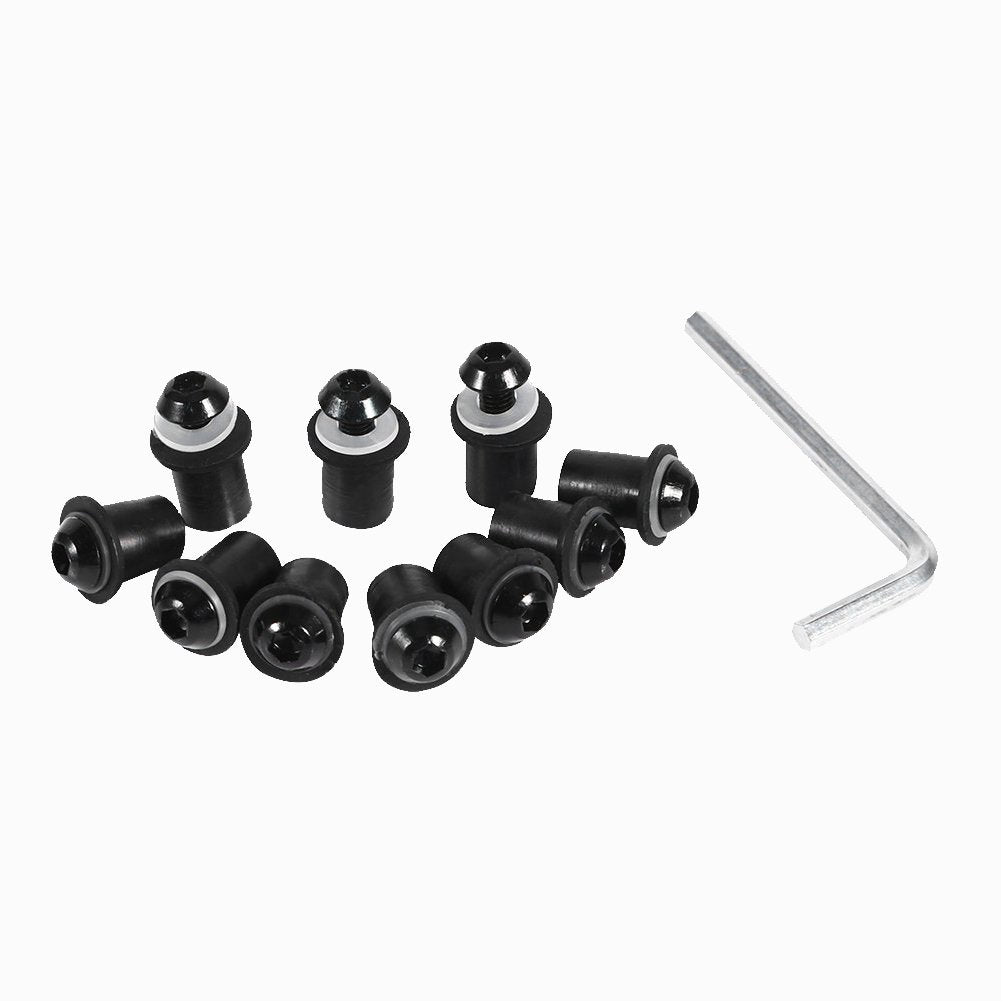 Coolboyer 10Pcs/Set M5X15Mm Motorcycle Aluminum Fairing Screws Bolts Kit Body Mount For Motorcycle Windscreen Windshield Screws