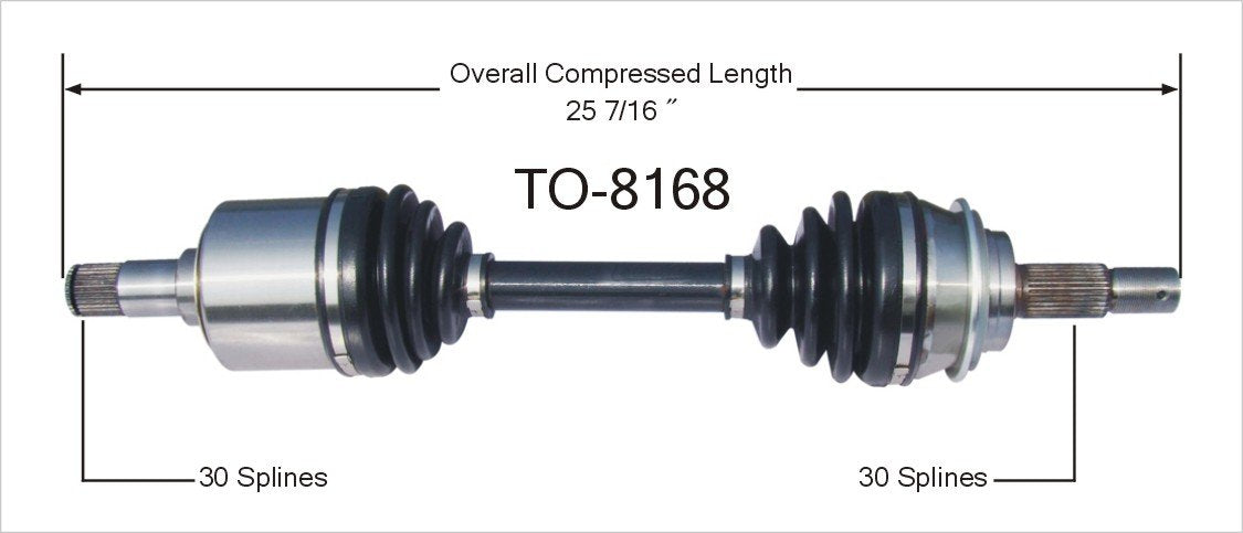 SurTrack TO-8168 CV Axle Shaft